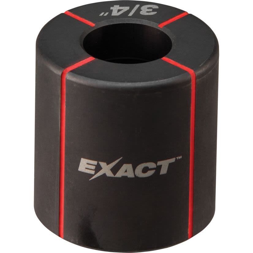 Milwaukee EXACT 49-16-2662 Knockout Die, 3/4 in Conduit/Pipe, Steel, 10 ga Mild Steel/12 ga Stainless Steel